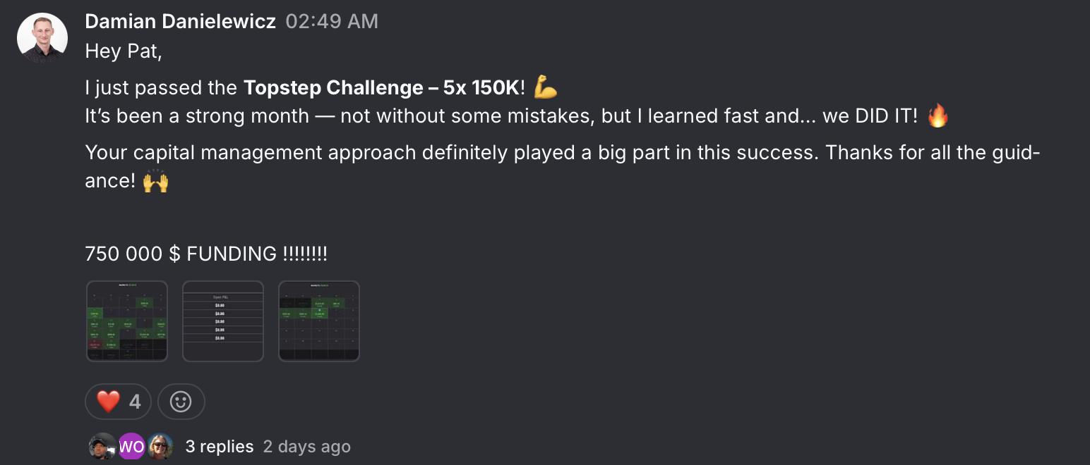 Damian funding screenshot